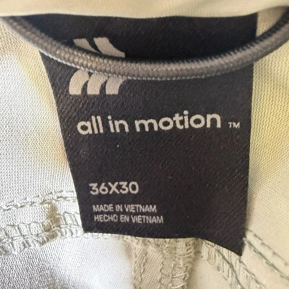 All In Motion Performance Pants Mens 36x30 Golf Stretch Lightweight Casual Green